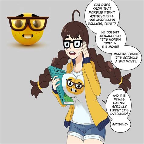 anime nerd meme|nerd emoji anime girl.